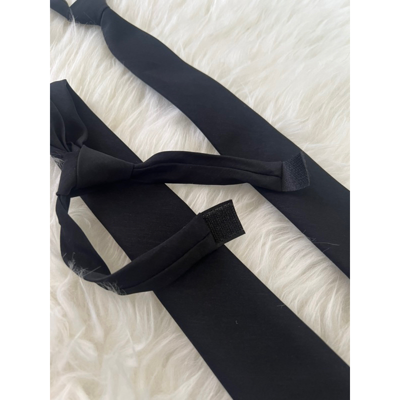 Dasi Hitam Polos Untuk Magang Ospek Bahan Katun Tissue