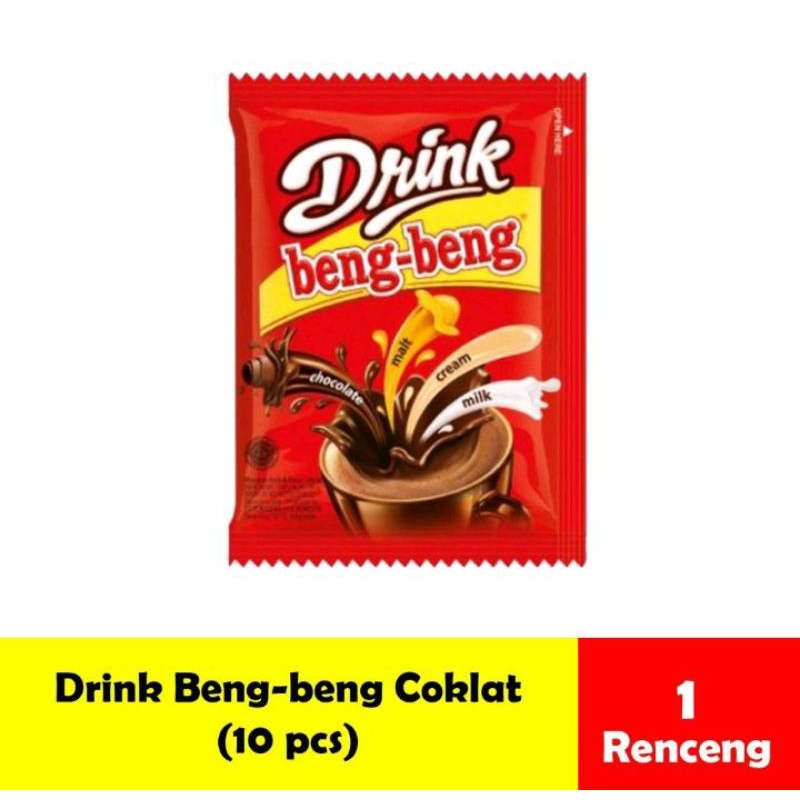 

BENG-BENG CHOCOLATE DRINK minuman bubuk instant coklat nikmat renceng iai 10 pcs