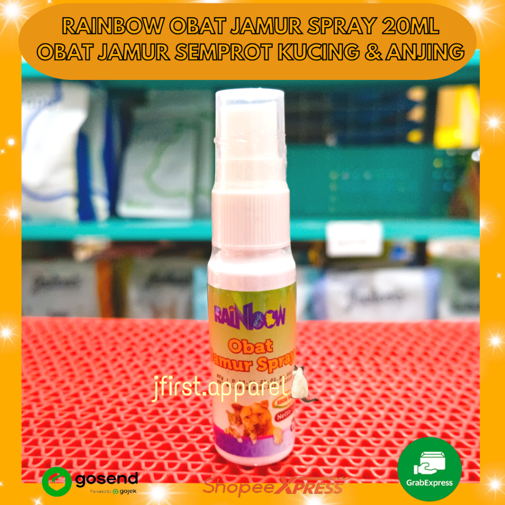 RAINBOW OBAT JAMUR SPRAY 20ML OBAT JAMUR SEMPROT KUCING & ANJING