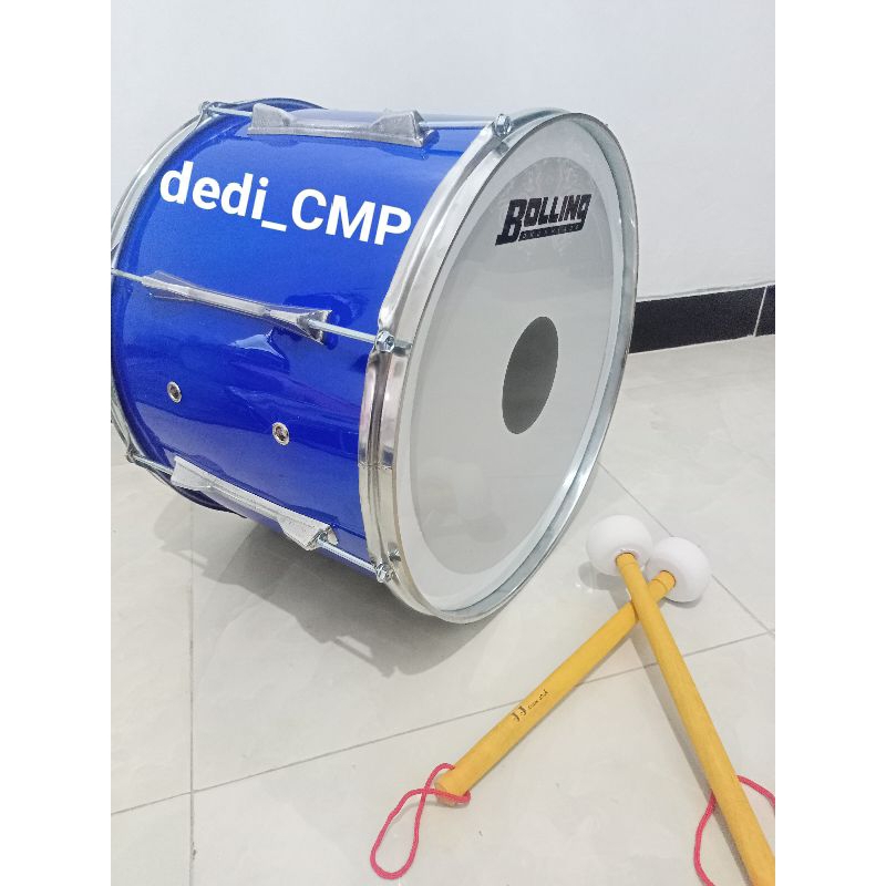 bass drum suporter dan marching band ukuran 16" 18" 20" inch