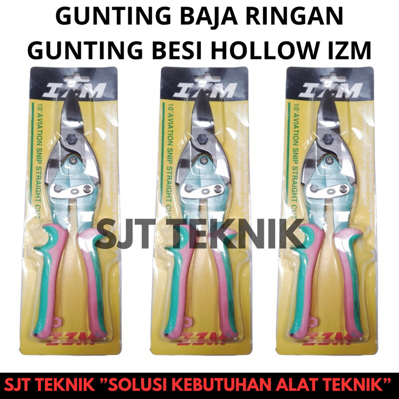 

gunting baja ringan tang baja ringan gunting seng holo gunting hollow 10 inci aviation snip straight cut 10 inci IZM