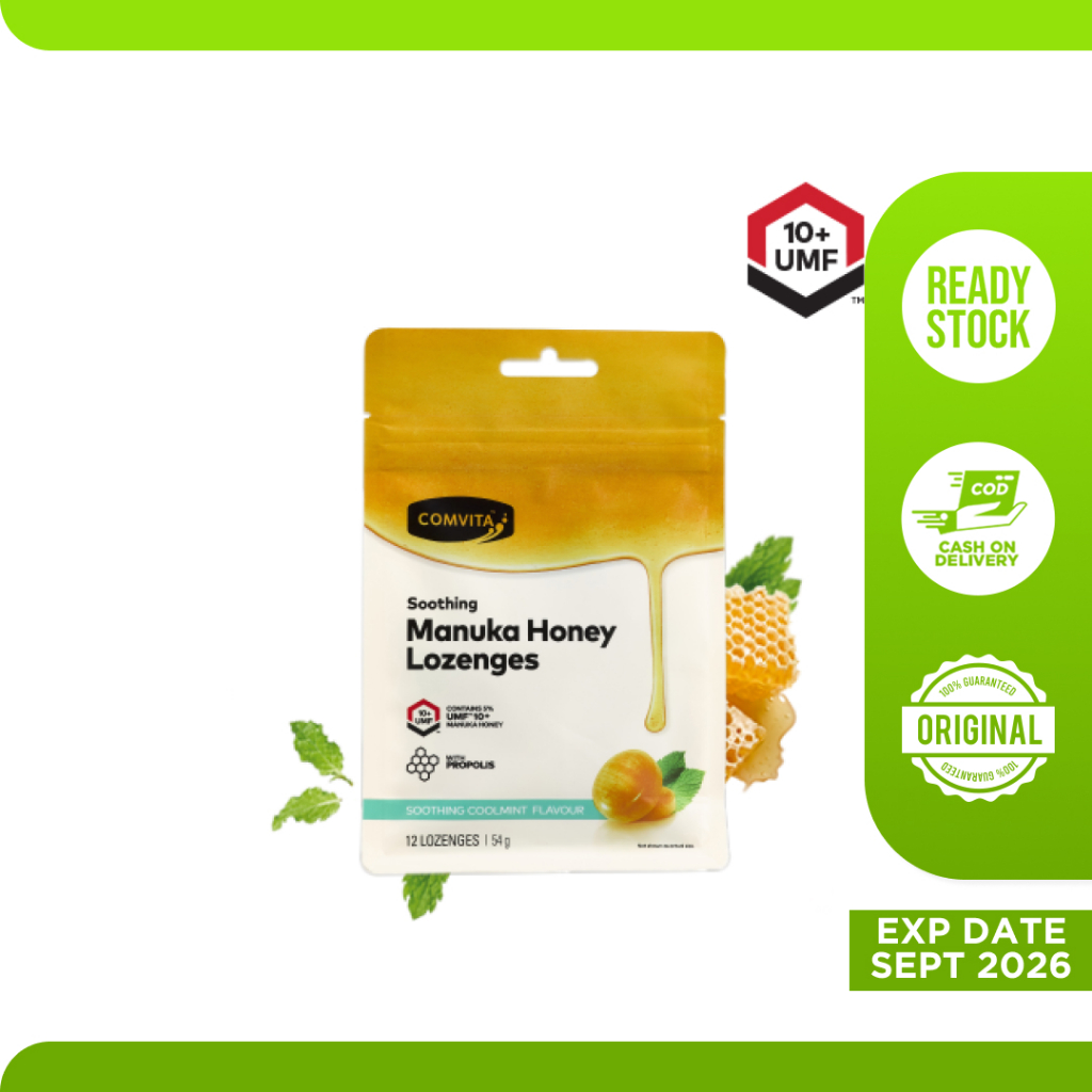 

Comvita Manuka Permen Sakit Tenggorokan Coolmint Umf 10+ 12 Lozenges