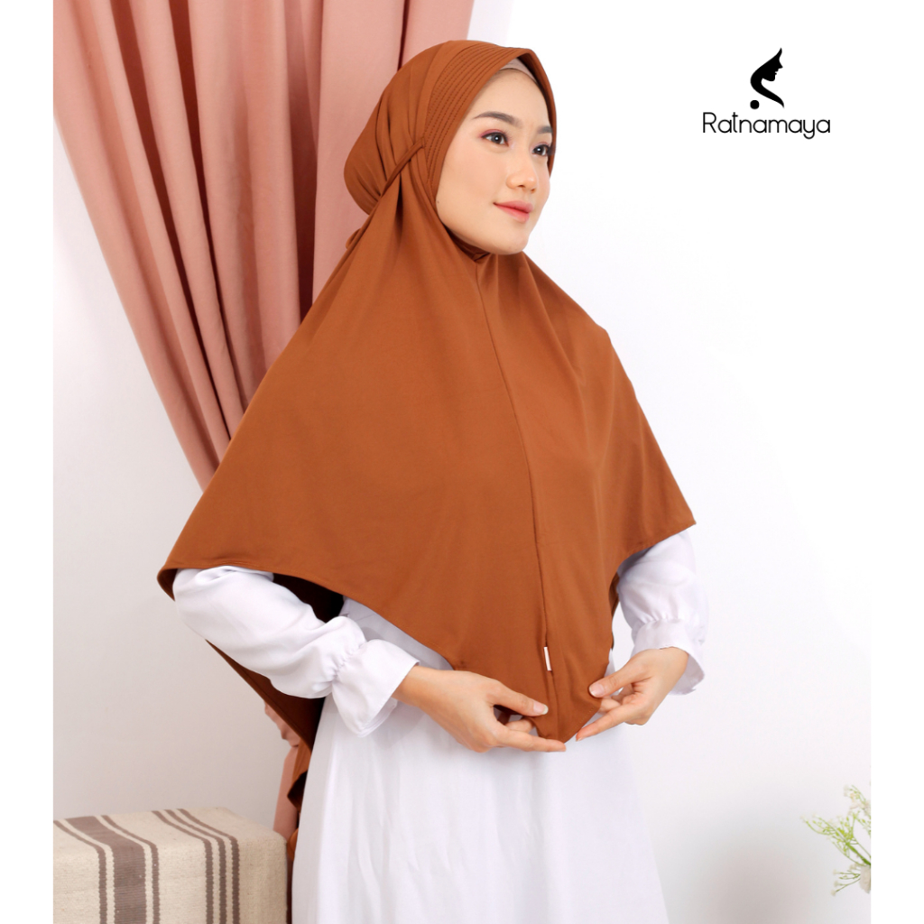 Hijab Bergo Jumbo Maryam Pet - Hijab Bergo Tali - Hijab Bergo Instan Uk XL | HIJAB BERGO MARYAM PET 