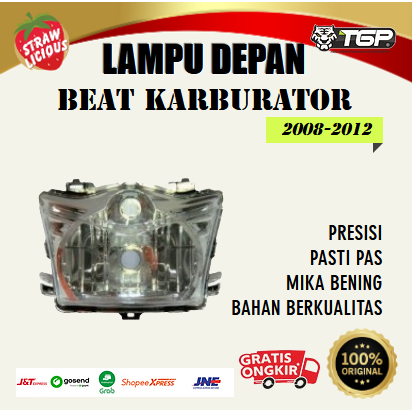 Lampu Depan Reflektor Beat Karbu Old 2008 - 2012 Motor Honda Variasi Aksesoris TGP
