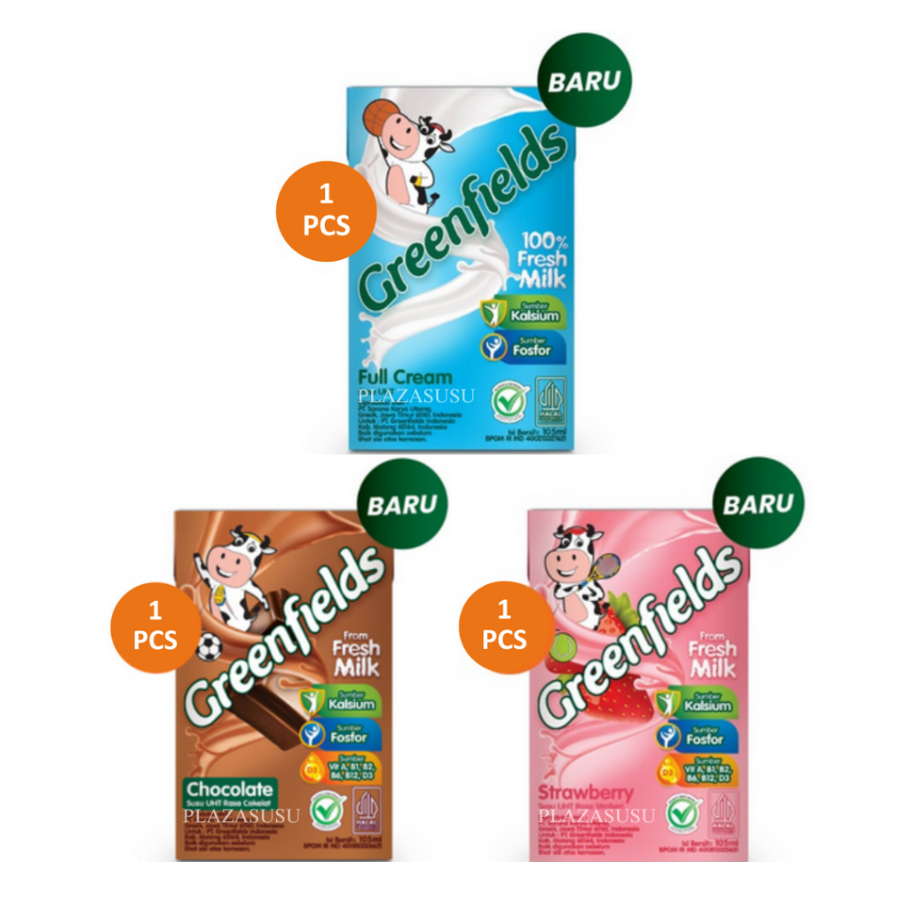 

GREENFIELDS SUSU UHT FULL CREAM 105ML STRAWBERRY 1 PCS MINUMAN SUSU CHOCOLATE GREENFIELD CAIR