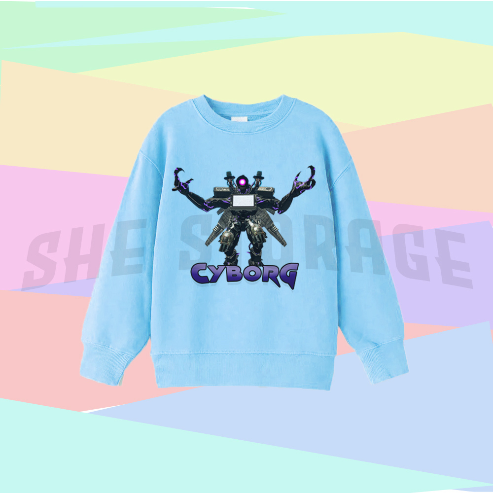 JAKET SWEATER ANAK TRI TITAN CYBORG IN GARRY'S MOD SKIBIDI TOILET