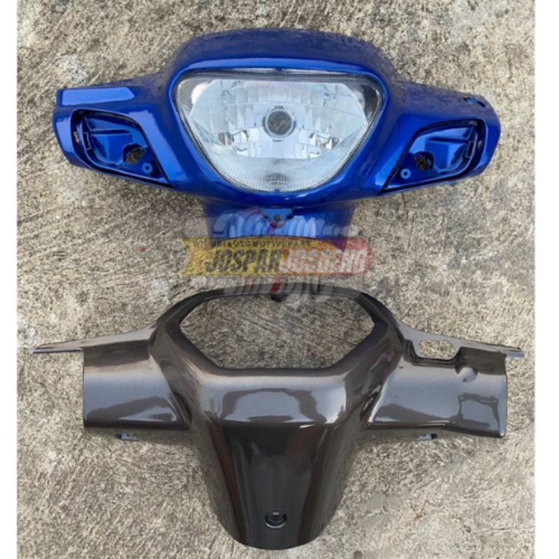 COVER BATOK DEPAN SHOGUN NEW 110 BIRU BATOK LAMPU DEPAN BELAKANG SHOGUN 110 BIRU TOTOK DEPAN SHOGUN 