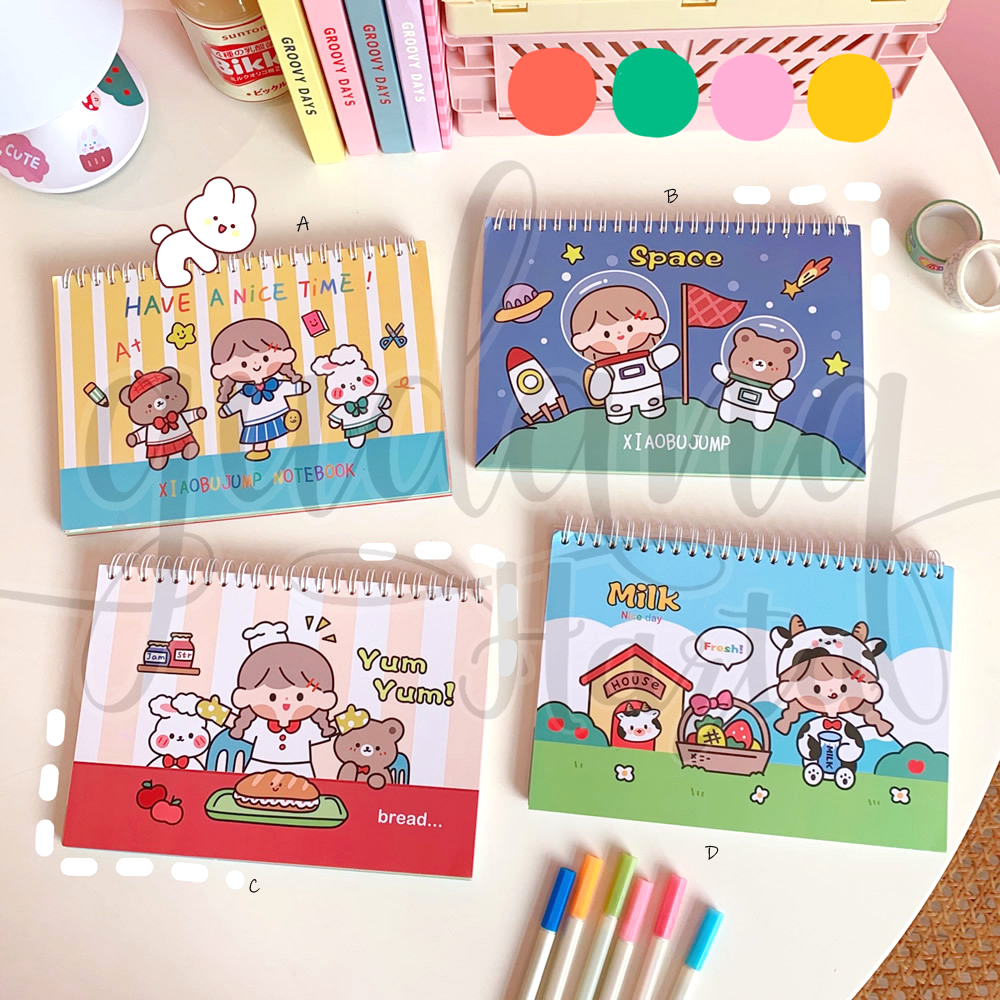 

Planner Cute Girl Buku Catatan Motif Unik Lucu simple GH 308091