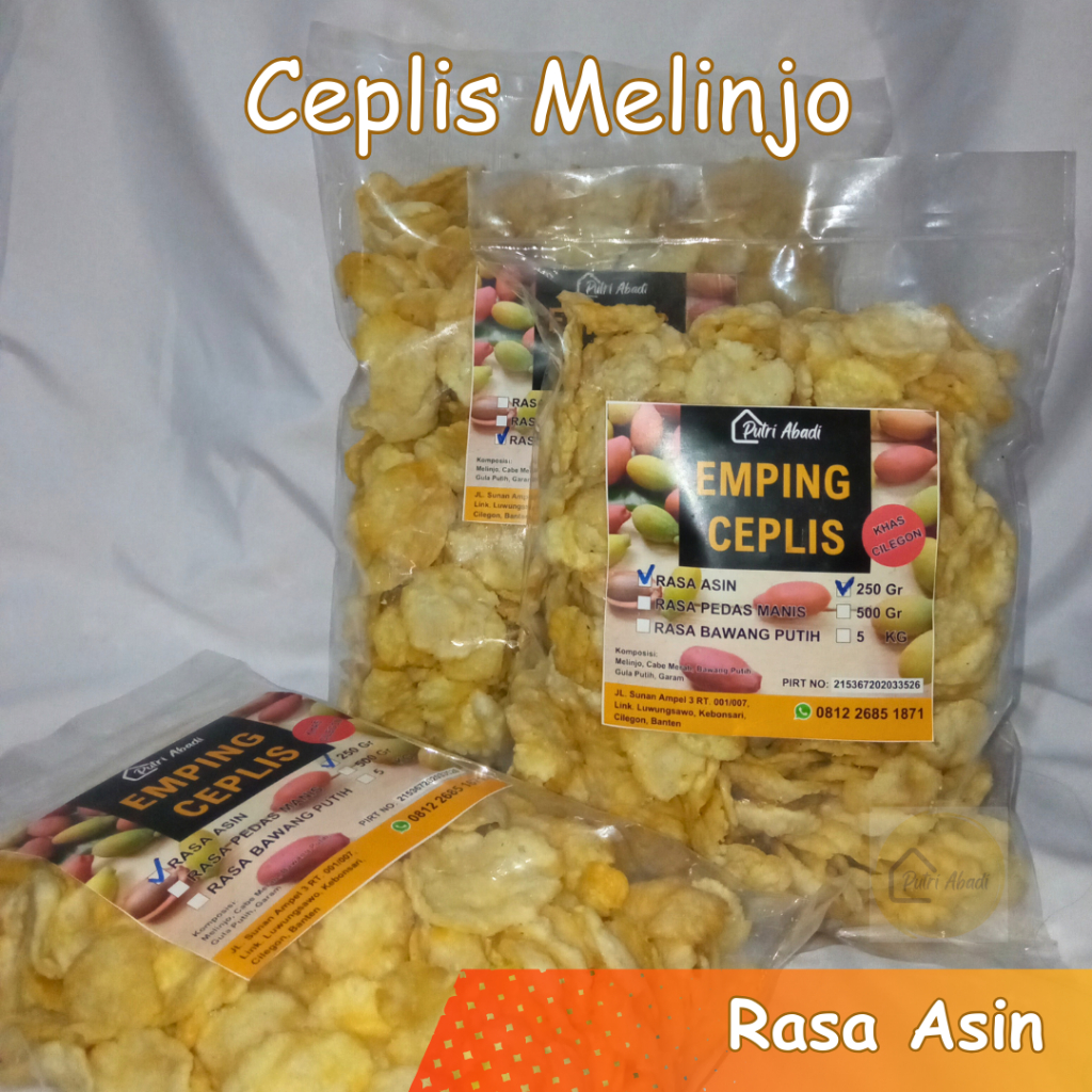 

Emping Melinjo Rasa Asin Gurih 250 Gram Asli Banten