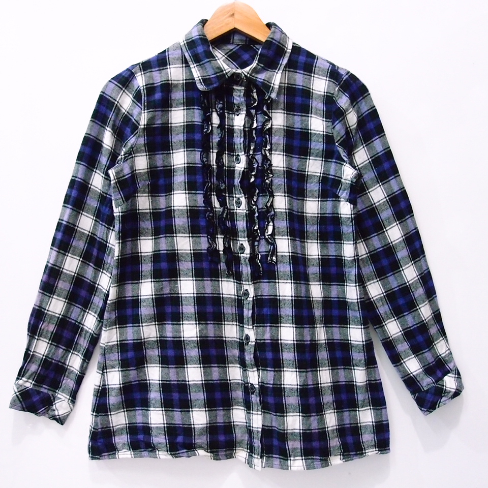 BN175 SIZE M FRONT REMPEL KEMEJA FLANNEL