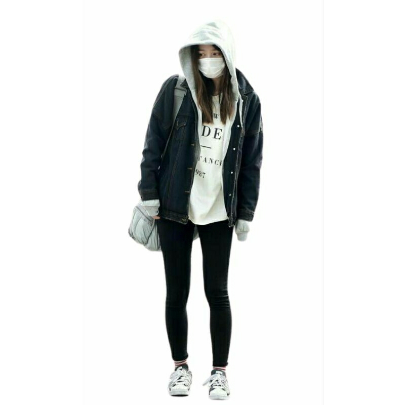 Jaket Jeans Hoodie Berkupluk Pria Wanita Bisa COD Kualitas Distro Jeans Hoodie Populer Murah