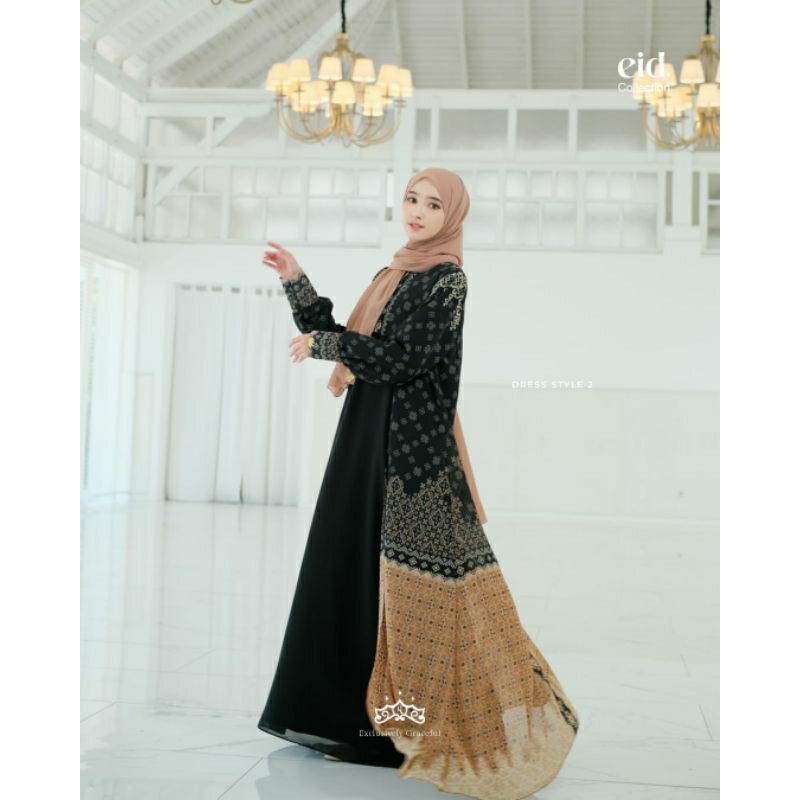 ready  sarimbit sangsata dress mom style 2 ori by kazami dress sarimbit  kajian eid series baju leba
