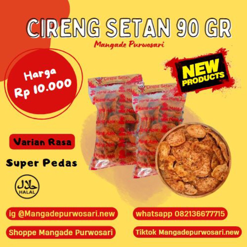 

Cireng Setan 50gr - Mangade Purwosari