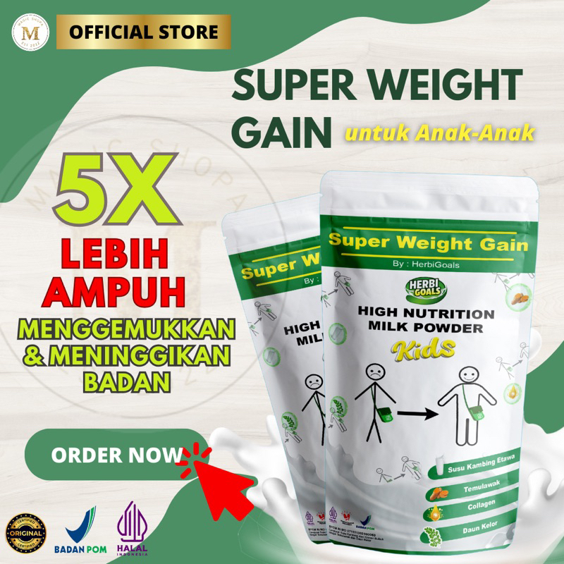 

(KUALITAS SUPER) SUSU PENGGEMUK ANAK / SUSU PENGGEMUK DEWASA/ SUSU PENGGEMUK BADAN/SUSU PENAMBAH BERAT BADAN / SUPER WEIGHT GAIN by Magic Shopa
