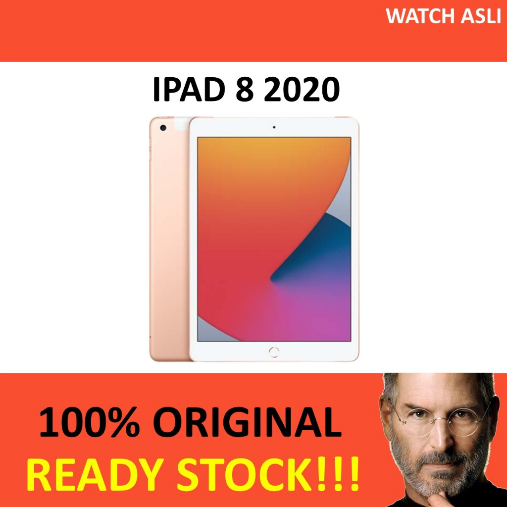 Tablet iPad 8 32GB 128GB 2020 10.2 Inch Second seken bekas fullset Grey Gold Silver