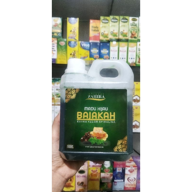 MADU HIJAU BAJAKAH EKSTRAK KELOR DAN SPIRULINA 1 KG