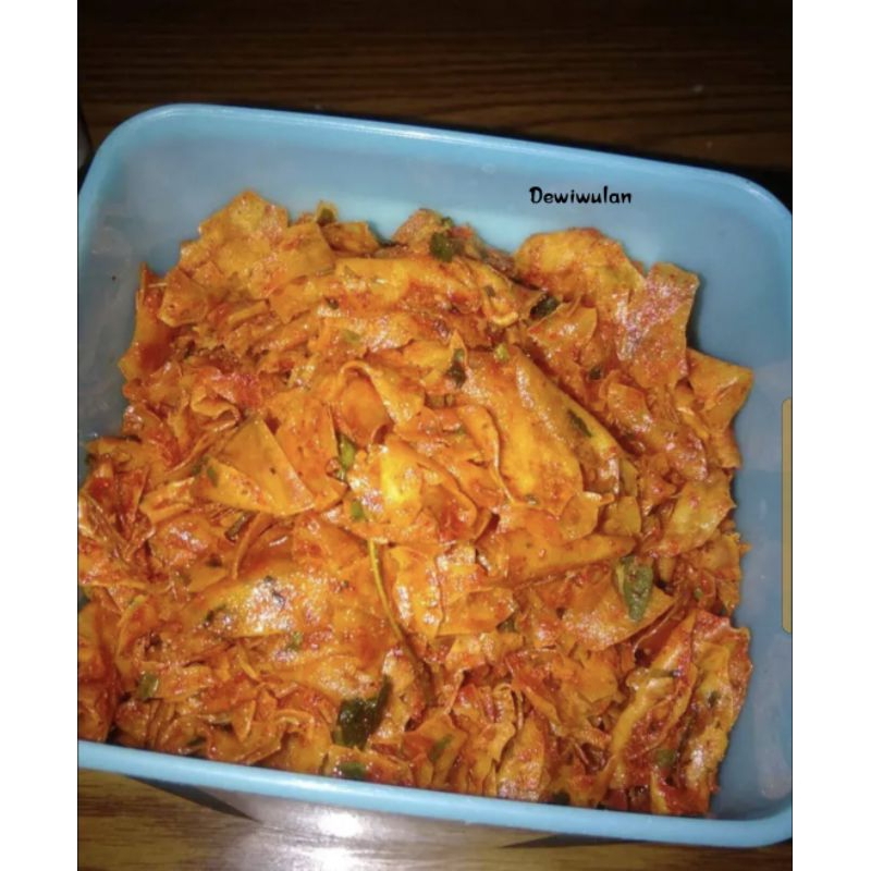 

keripik singkong kriwil pedas gurih 500Gr dan 250gr