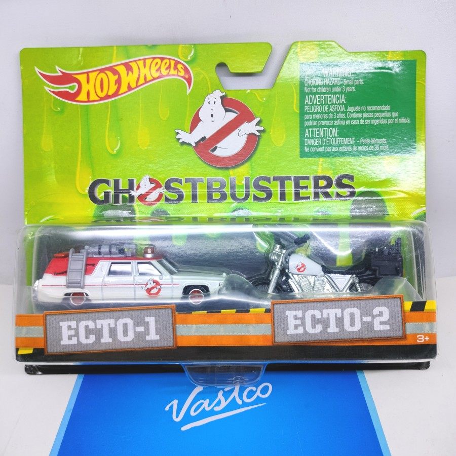 MUST HAVE Hot Wheels Ghostbusters Ecto-1 & Ecto-2 Hotwheels Action Pack TERLARIS