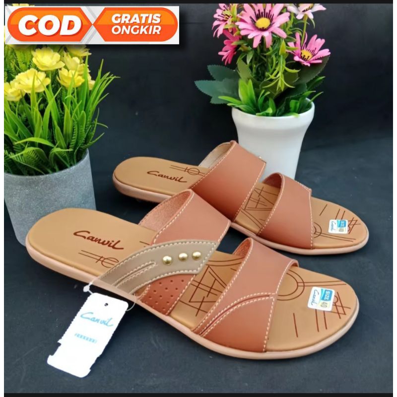 Sandal wanita dewasa simpel kekinian model paling terbaru murah harga terjangkau