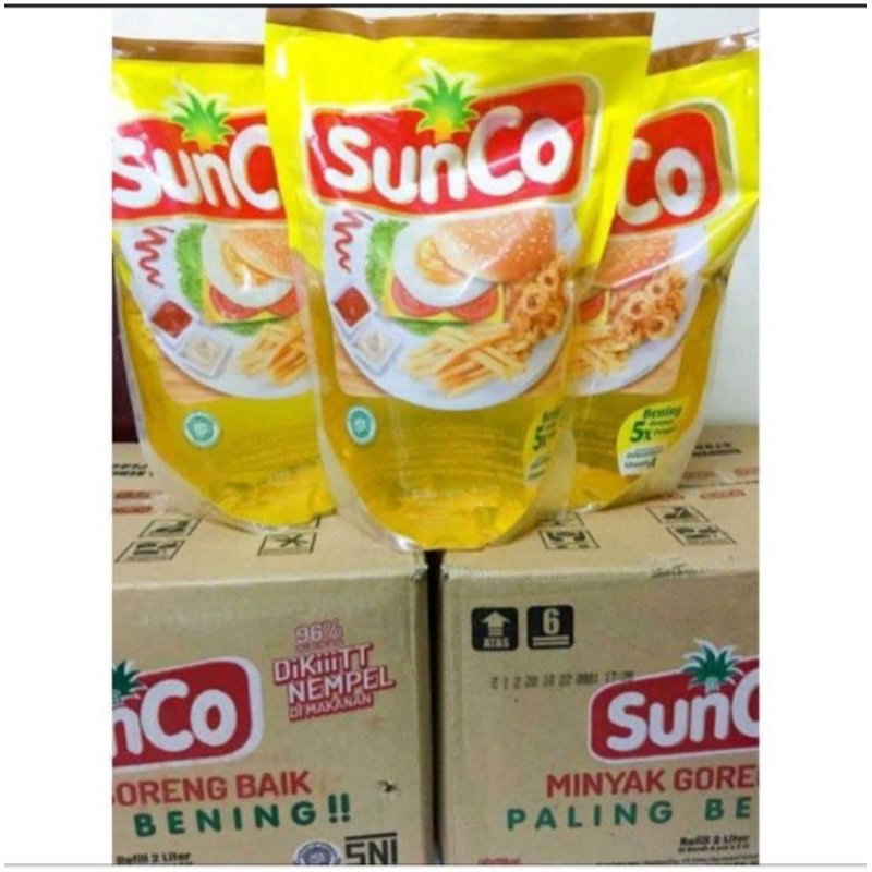 

Minyak Sunco 2Liter 1 dus isi 3 Pcs