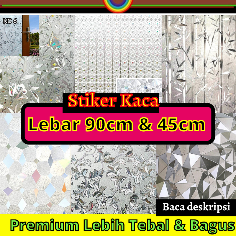 STICKER STIKER KACA HOLOGRAM DIAMOND SUNBLAST KACA STICKER SETIKER WALLPAPER PINTU JENDELA KACA BUAT