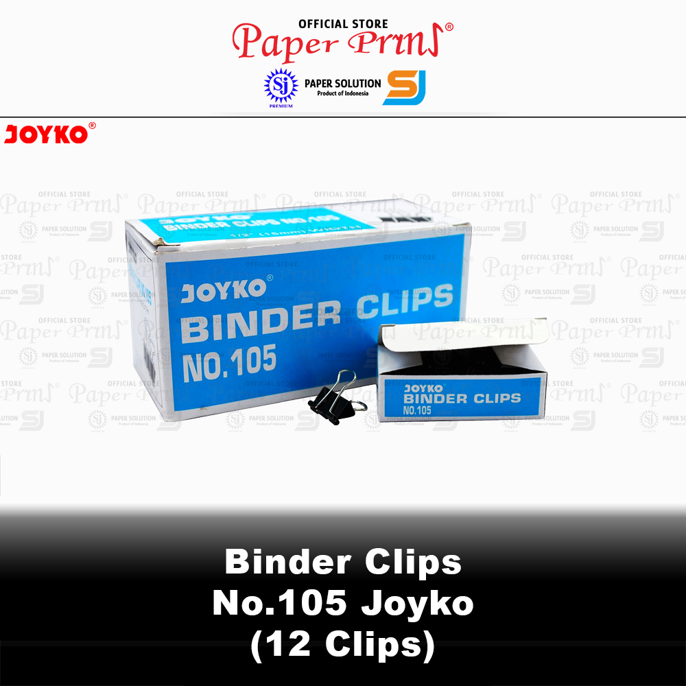 

Binder Clip 105 - Box Kecil isi 12 Clips