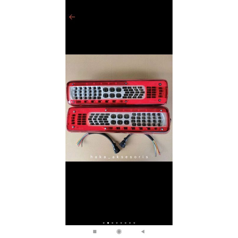 (2biji) stoplamp,led belakang volvo 12v/24v