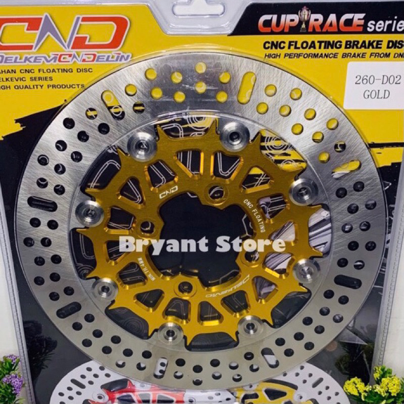 PIRINGAN CAKRAM DEPAN DELKEVIC 260MM D01 NINJA R 260 MM CNC FLOATING BRAKE DISK STANLESS NINJAR HOLE LUBANG BAUT 4