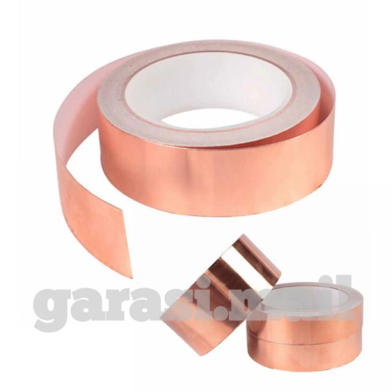 Copper Foil Tape Isolasi Tembaga 50mm / 5cm x 1m Tahan Panas Listrik Elektronik Penguat Sinyal Jalur