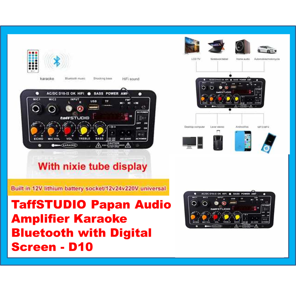 SPEAKER 5 inch 6 inch 10 inch 12 inch  Amplifier Board Karaoke Audio Bluetooth USB FM Radio TF Playe