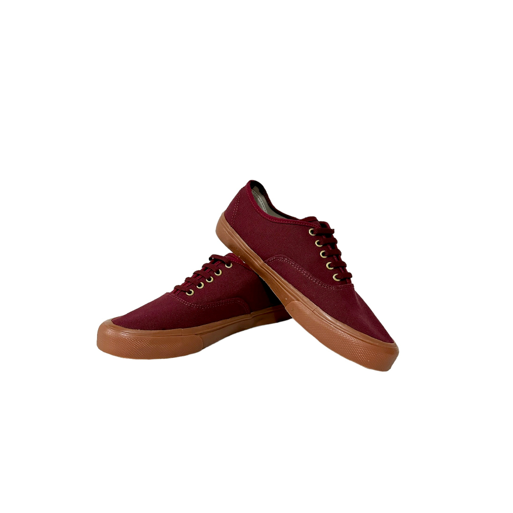 Sepatu JSLN - Gum Series Merah Maroon Gum Coklat