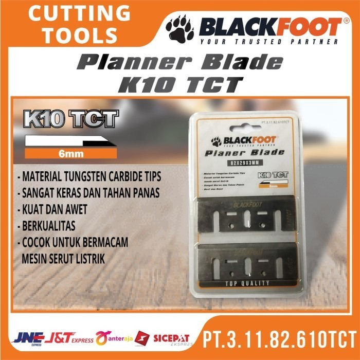 planer blade TCT Blackfoot mata Planer mata pisau serut ketam pasah 82mm TCT K10