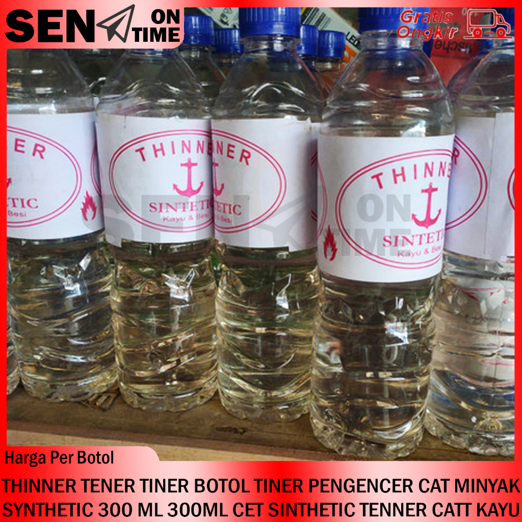THINNER TENER TINER BOTOL TINER PENGENCER CAT MINYAK SYNTHETIC 300 ML 300ML CET SINTHETIC SYNTHETIK 