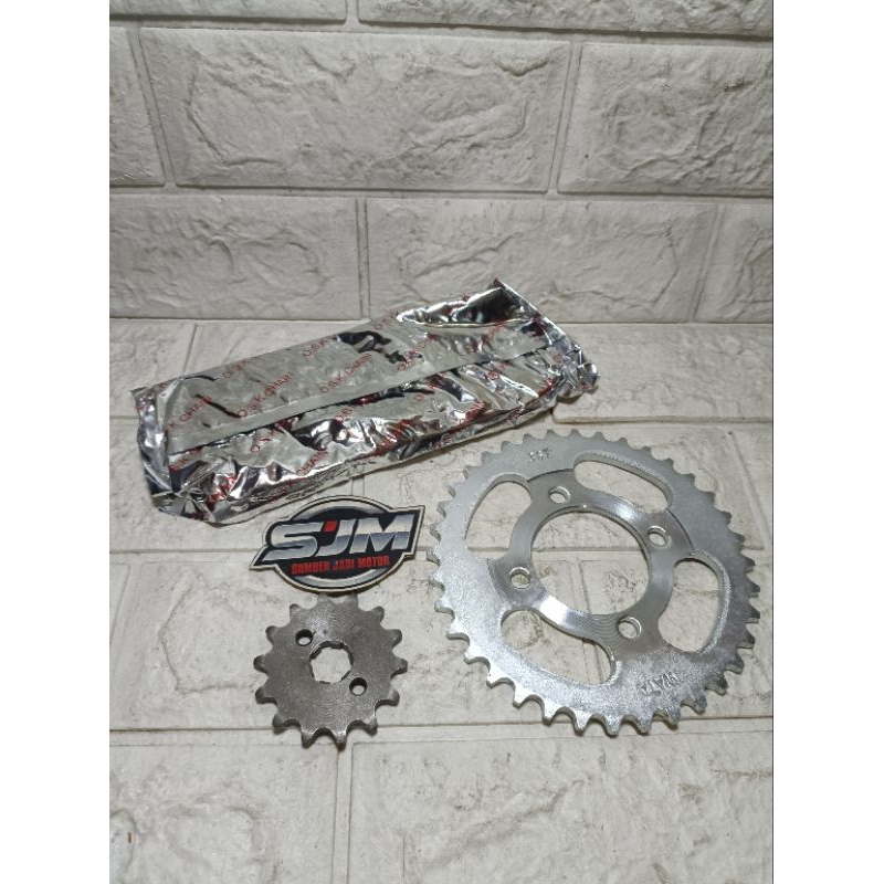 ger set gear gir depan belakang rantai 420 c70 c700 star astrea 800 asdap SET