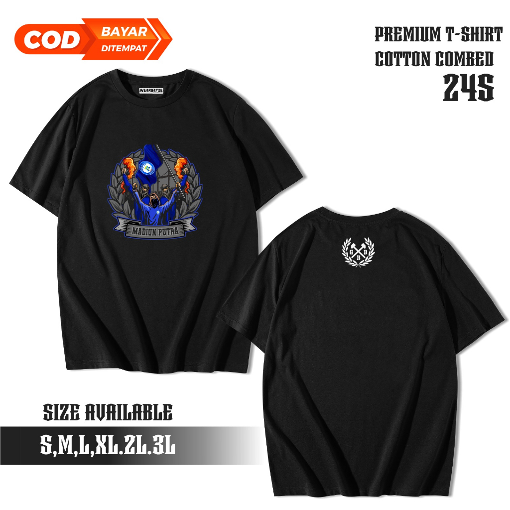 KAOS - TSHIRT SUPPORTER SEPAK BOLA OFFICIAL MADIUN PUTRA FC