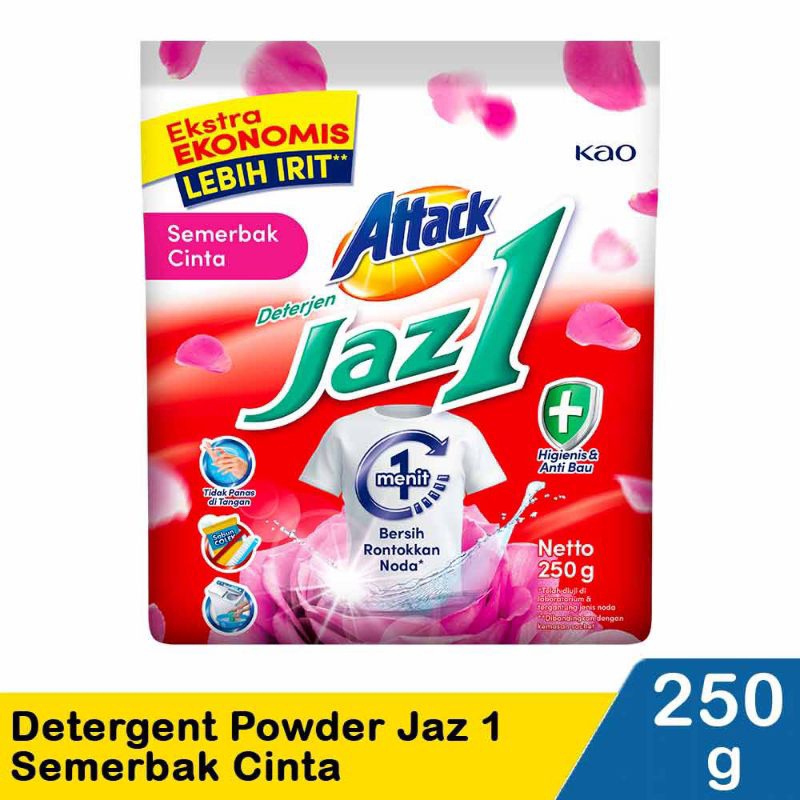 Attack Jaz1 Detergent Powder Jaz1 Semerbak Cinta 250gr