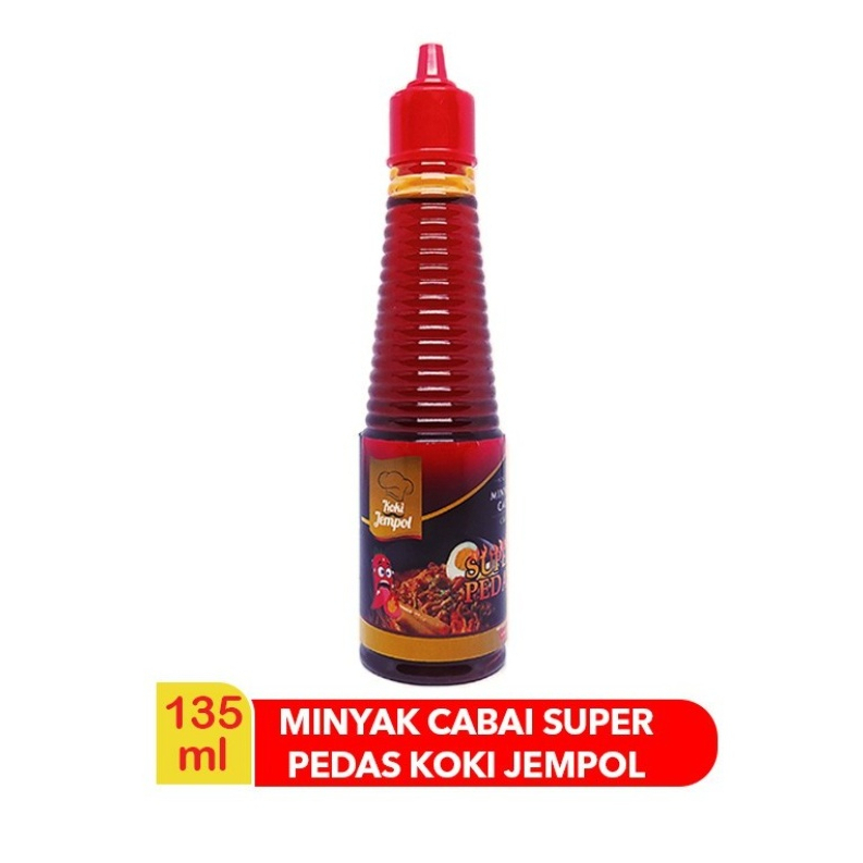 

Koki Jempol Minyak Cabai Chili Oil Super Pedas 135ml - Minyak Cabai Xtra Pedass