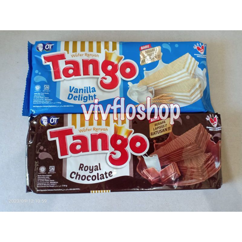 

Wafer Tango (Vanila & Coklat) Kemasan 110 gram