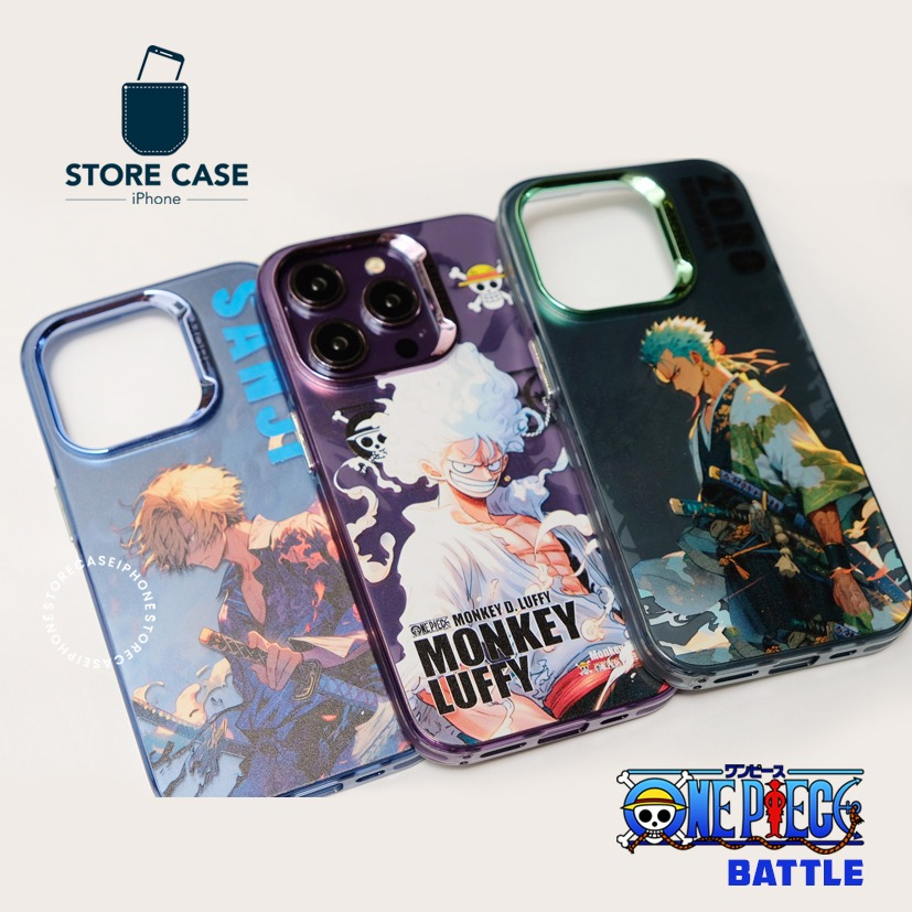 NEW CASE ONE PIECE BATTLE POSE SANJI ZORO LUFFY IP 11 -14PROMAX