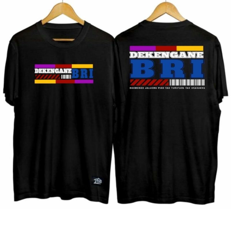 kaos dekengan BRI, cotton combed 24s ecer atau grosir