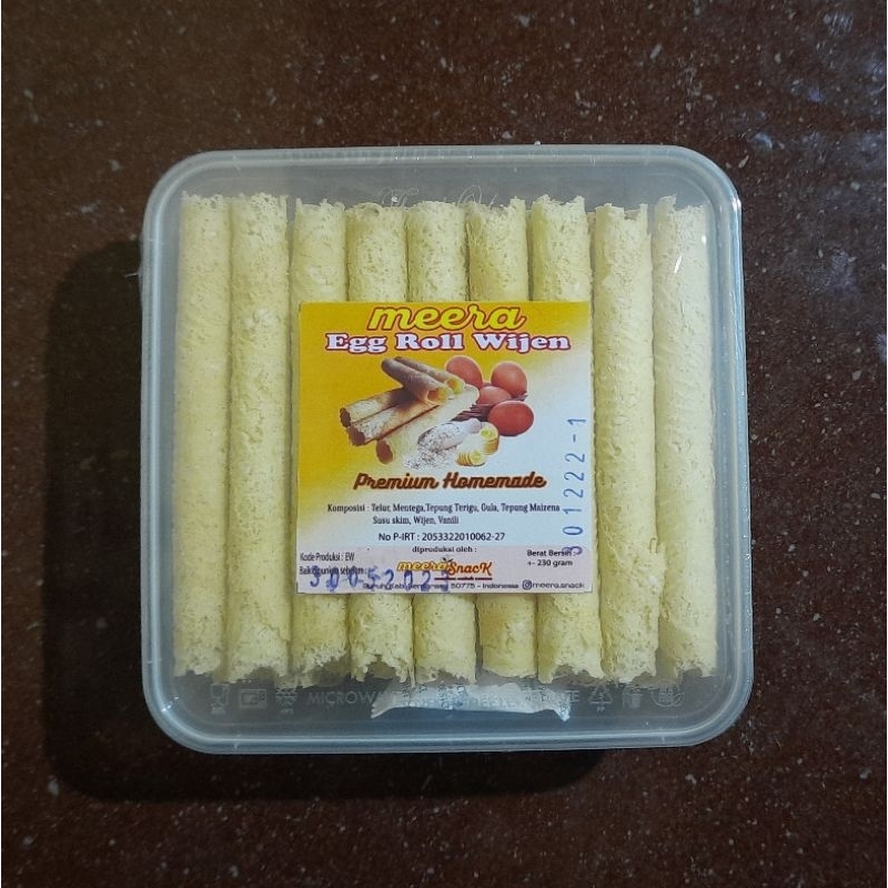 

meera eggroll Premium Homemade Eggroll - Eggroll Wijen Kue Lebaran Kemasan Toples