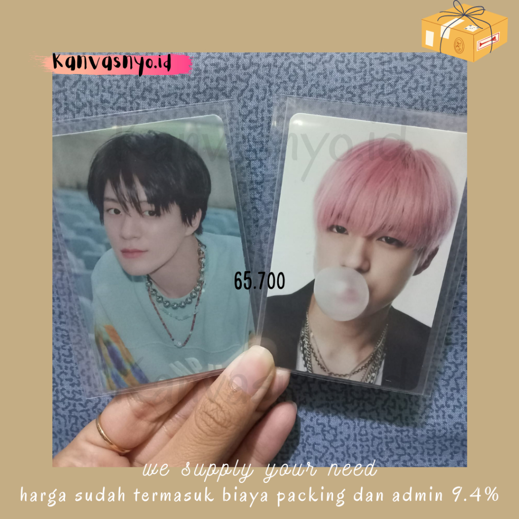 Photocard Official Jeno NCT Dream Nail Art Hello Future, Glitch Mode, PC