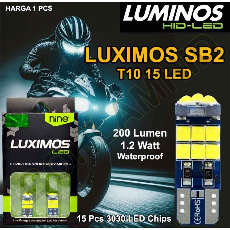 LED Senja Motor SUPRA X 125 FI T10 Lampu LUXIMOS SB2