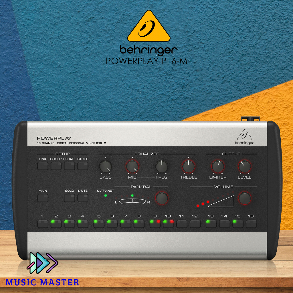 P16-M Behringer 16-Channel Digital Personal Monitor Mixer P16M