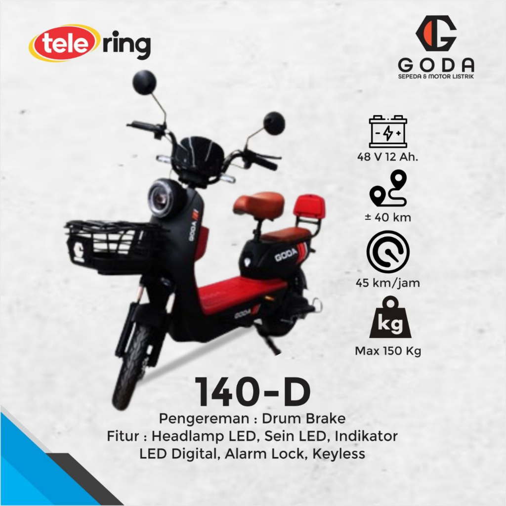 SEPEDA LISTRIK GODA 140-D
