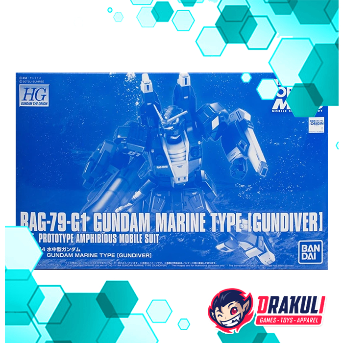 BANDAI Plamo HG The Origin RAG-79-G1 Gundam Marine Type (Gundiver)