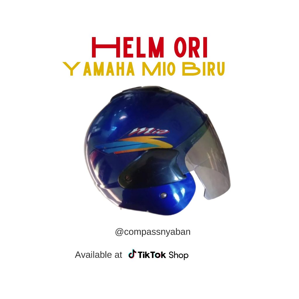 Helm ori Yamaha Mio Biru