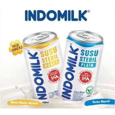 

Indomilk Susu Steril - kaleng 189 ml ( Susu Siap Saji )