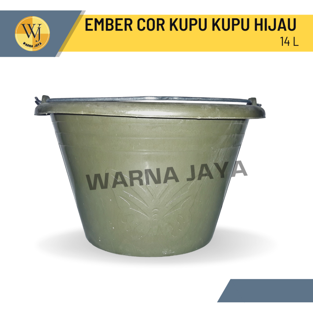 Ember Plastik Cor Kupu Kupu Hijau Kecil / Ember Cor