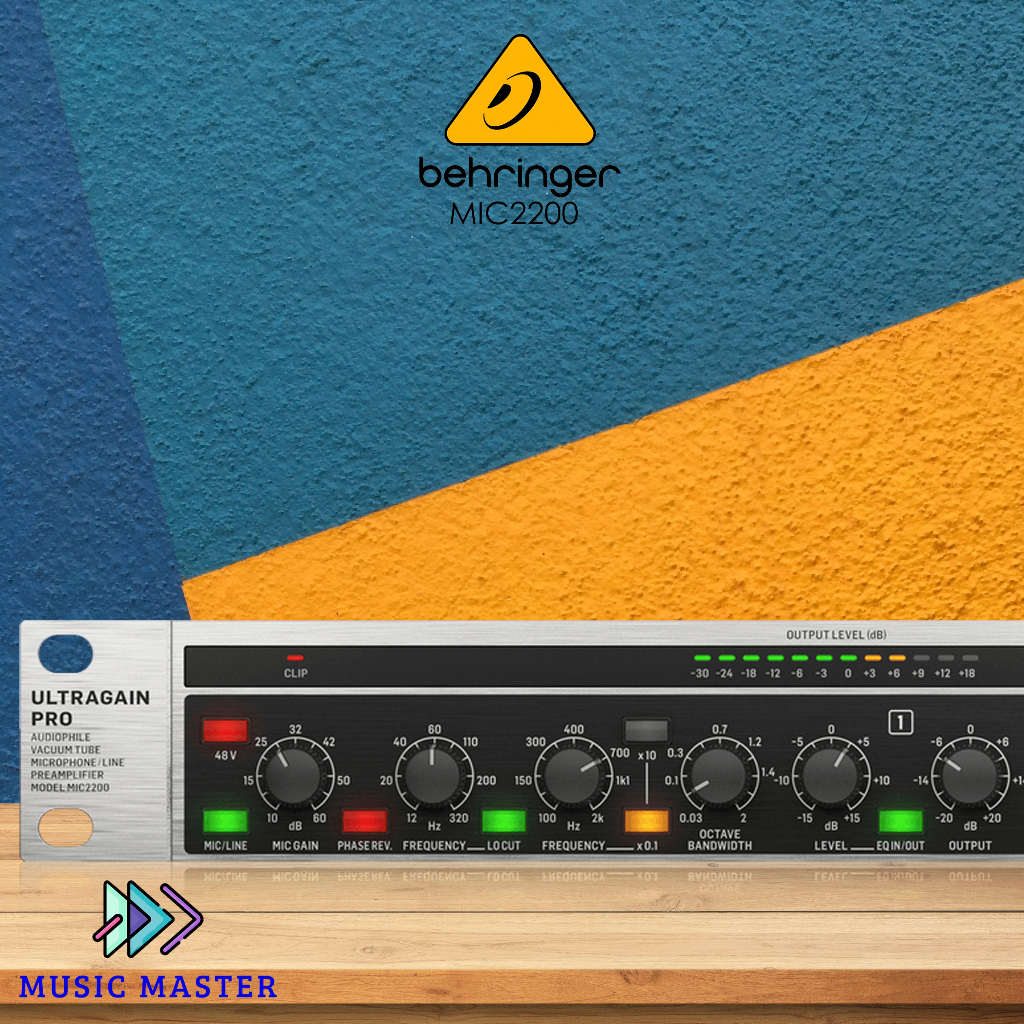 Behringer MIC2200 Audiophile Vacuum TubeMicrophone/ Line Preamplifier